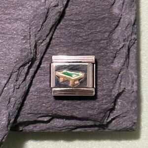 Vintage Pool Table Italian Charm Bracelet Link